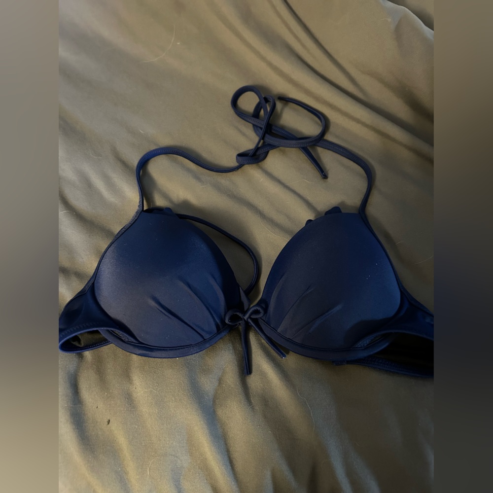 34A Blue Pushup Victoria Secret Bikini Top